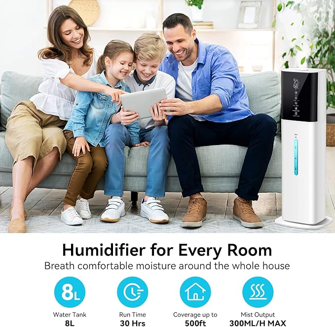 Honovos 8L Ultrasonic Cool Mist Humidifier (image 2)