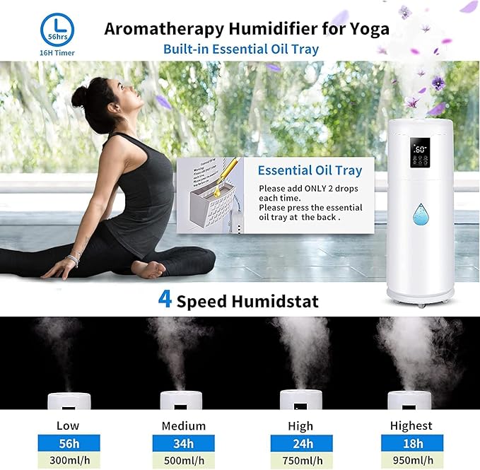Honovos Large Room Humidifier 17L/4.5Gal (image 4)