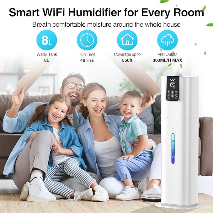 Honovos Smart Humidifier 8L White (image 2)