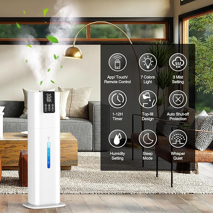 Honovos Smart Humidifier 8L White (image 3)